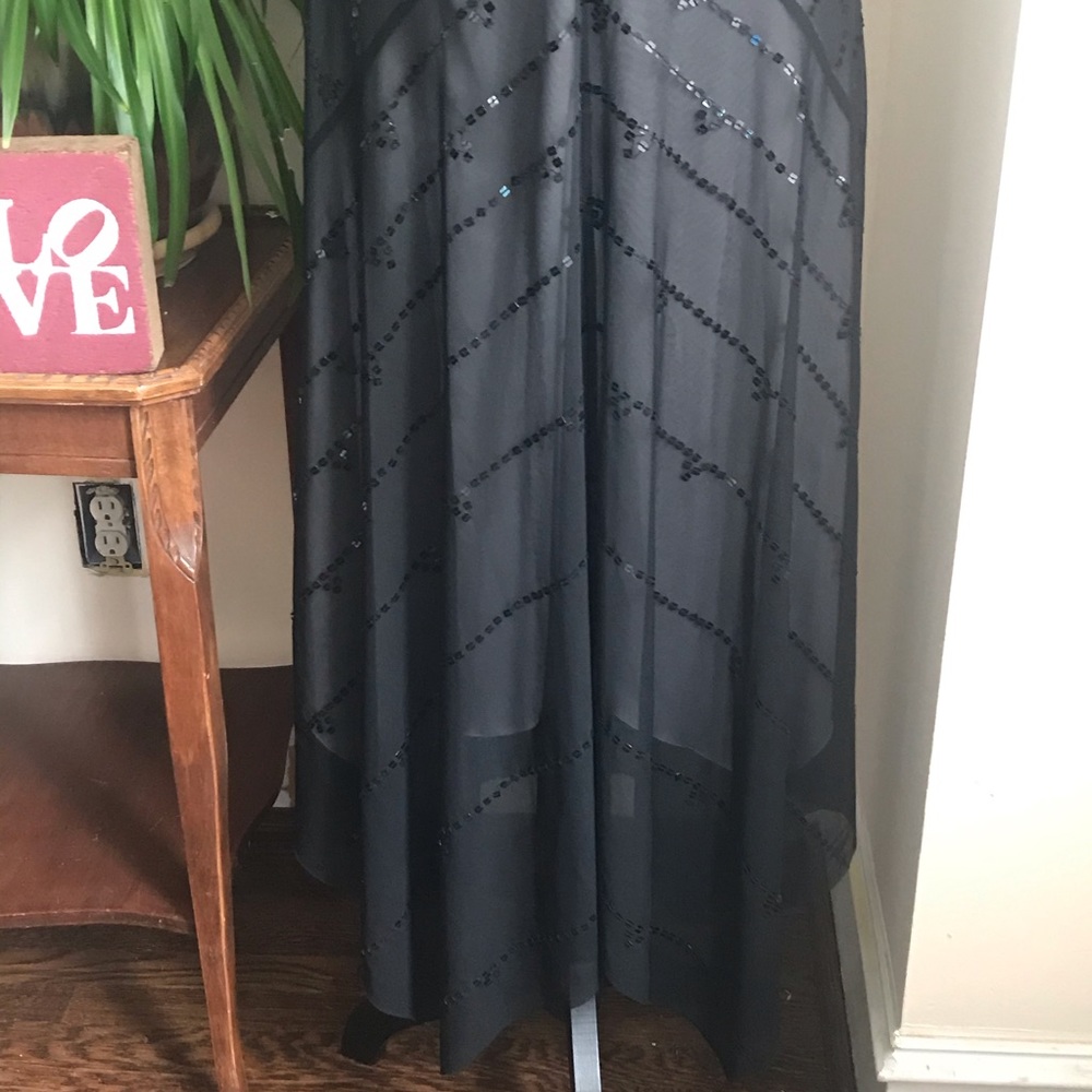 BCBG black halter sequin dress - Picture 4 of 8